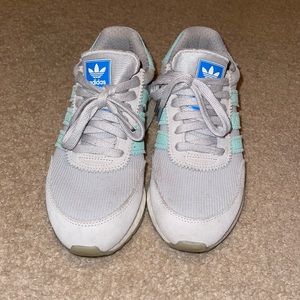 Grey adidas sneakers size 5